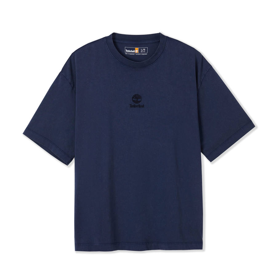 Timberland T Shirts Men's Marine Blue Crew Neck