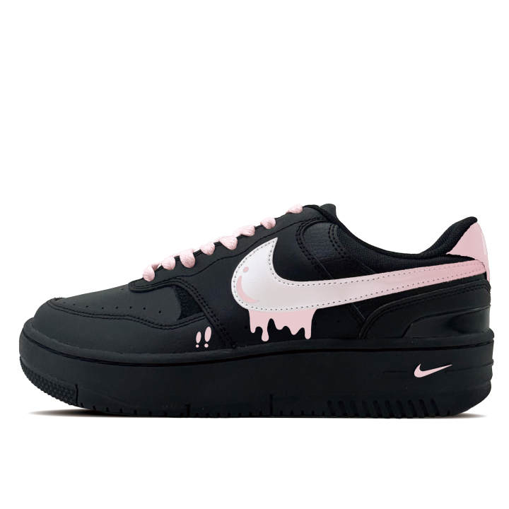 Nike Nike Gamma Force Powdery And Smooth Synthetic Leather Abrasion Resistant Low top Skateboard Shoes Unisex Black