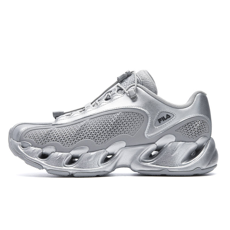 FILA VETTA Cushioning Abrasion Resistant Breathable Lightweight Low top Chunky Sneakers Women's Space Silver