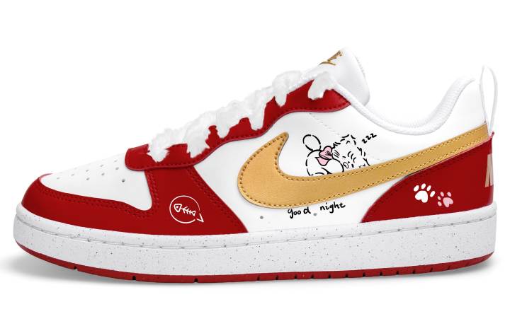 Nike Nike Court Borough 2 Low top Skateboard Shoes Women's White Red