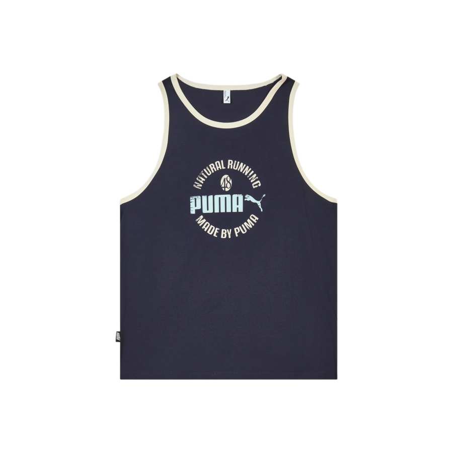 PUMA Tank Tops Unisex Marine Blue 16 Crew Neck Moderate Other