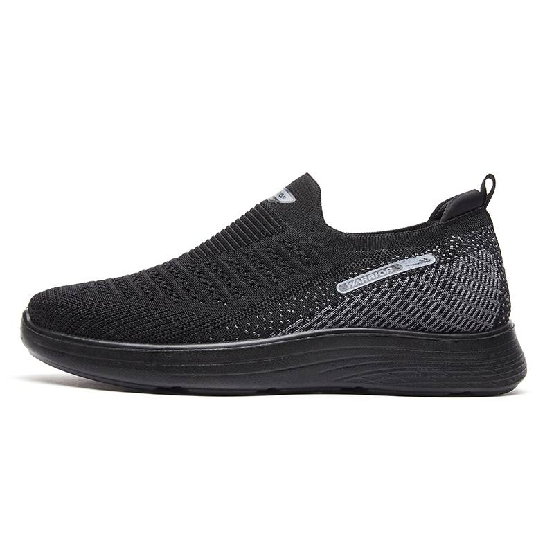 Warrior Height Increasing, Abrasion Resistant, Lightweight, And Breathable Low top Casual Shoes Men's Black