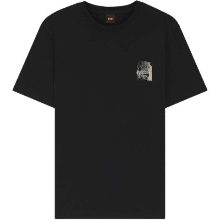 HUGO BOSS T Shirts Men's Black Crew Neck Moderate