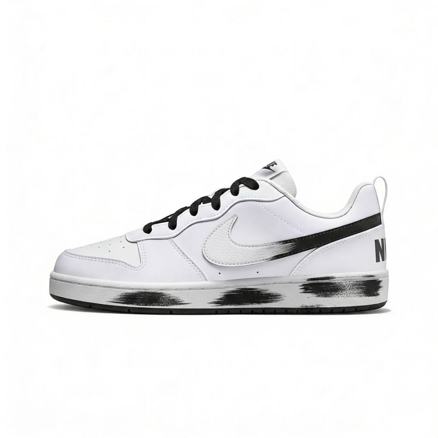 Nike Nike Court Borough 2 Artificial Leather Lightweight Breathable Low top Skateboard Shoes Unisex
