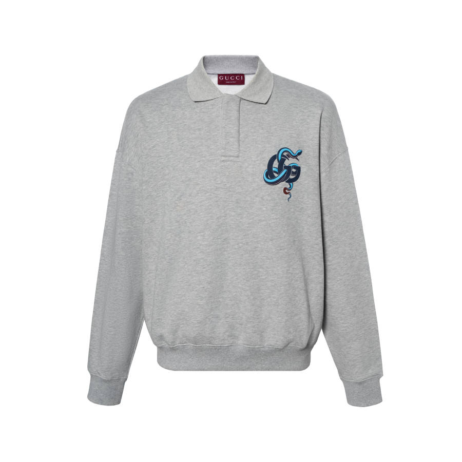 GUCCI SS25 Sweatshirt Men's Heather Gray