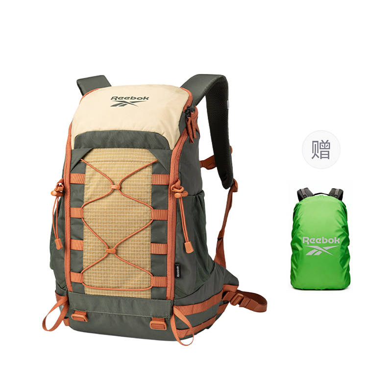 Reebok Reebok Fabric Backpack Regular Unisex Khaki Green/Jasper/Obsidian Black