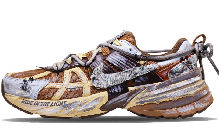 Nike Nike V2K Run Mesh Breathable Low top Running Shoes Unisex Brown