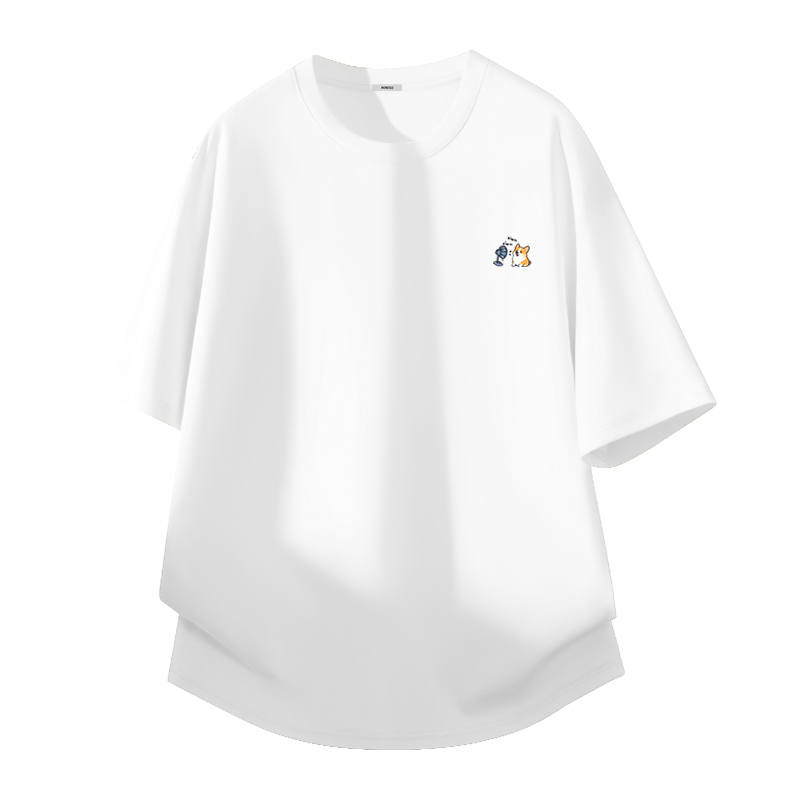 MINISO T Shirts Unisex Crew Neck Moderate Straight Fit