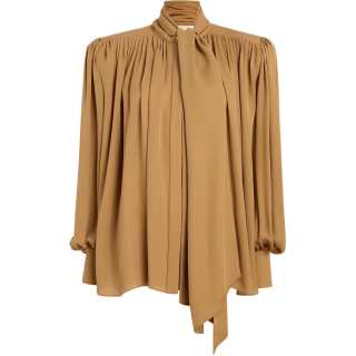 KHAITE Knitwear Women's Golden Ochre Scarf Collar Moderate