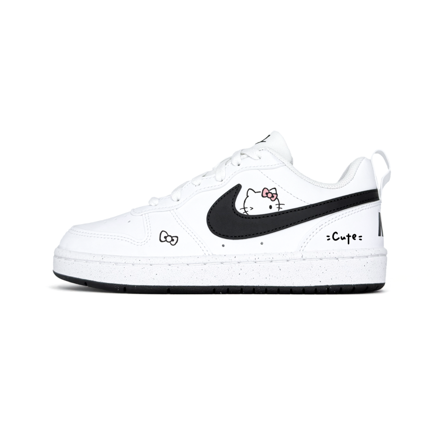 Nike Nike Court Borough Cute, Girlish, Fresh, INS Preppy Style Synthetic Leather Abrasion Resistant Slip Resistant Low top