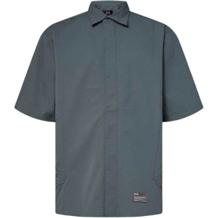Oakley Oakley Shirts Men's Moss Green Lapel Moderate