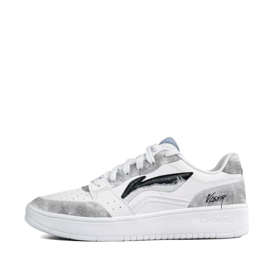 Li-Ning Li Ning Sycee Ink Shadow Wanderer Synthetic Leather Abrasion Resistant Lightweight Low top Skateboard Shoes Men's