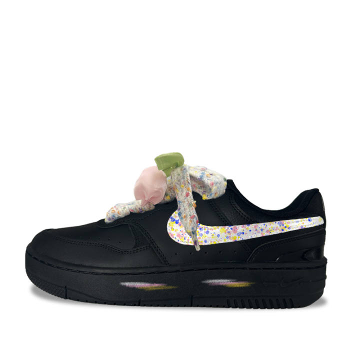 Nike Nike Gamma Force Spend Some Milk Puff Synthetic Leather Low top Skateboard Shoes Women's Black