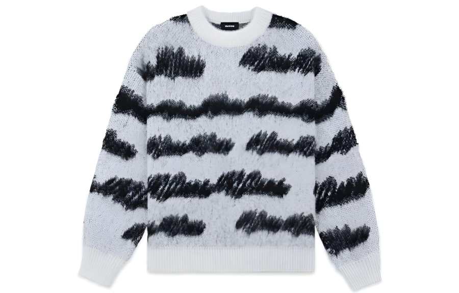 WE11DONE WE11DONE Sweaters Unisex White Crew Neck Moderate