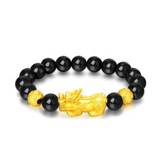 ZSY 999 Fine Silver Men's Beaded Bracelet Men's