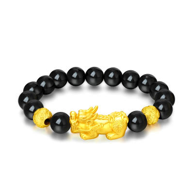 ZSY 999 Fine Silver Men's Beaded Bracelet Men's