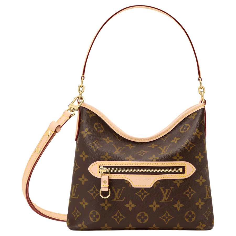 LOUIS VUITTON Line Up Monogram Coated Canvas Crossbody Bag, Shoulder Bag Small Women's Brown