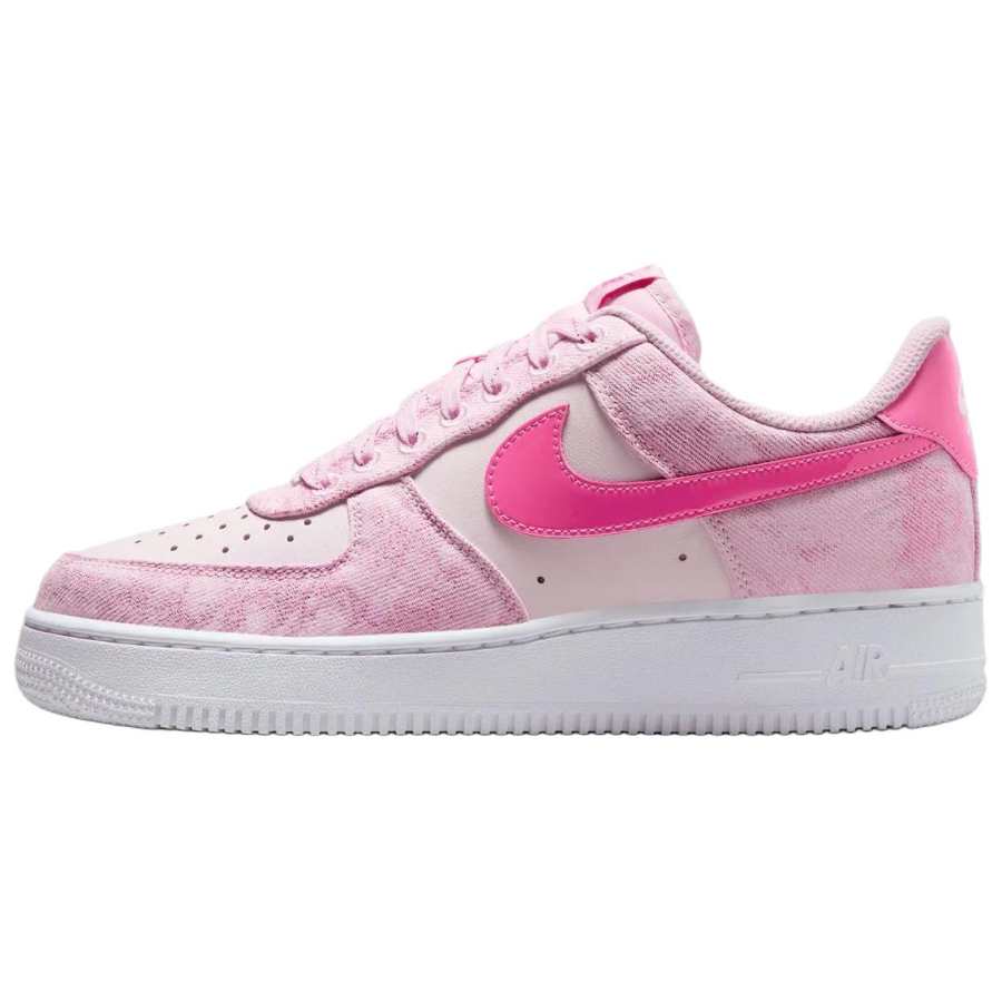 Nike Nike Air Force 1 Breathable Low top Skateboard Shoes Women's Pink White