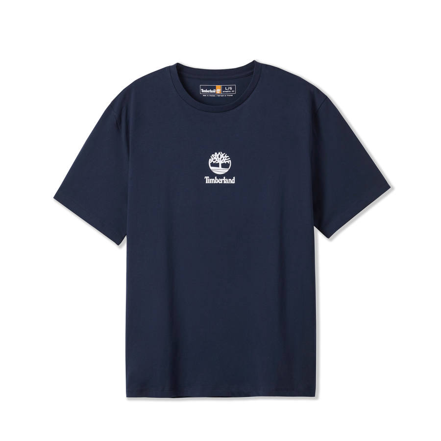 Timberland T Shirts Men's Dark Sapphire Crew Neck