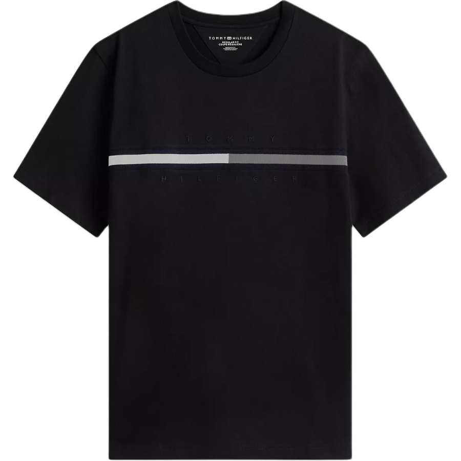 Tommy Hilfiger T Shirts Men's Black Crew Neck