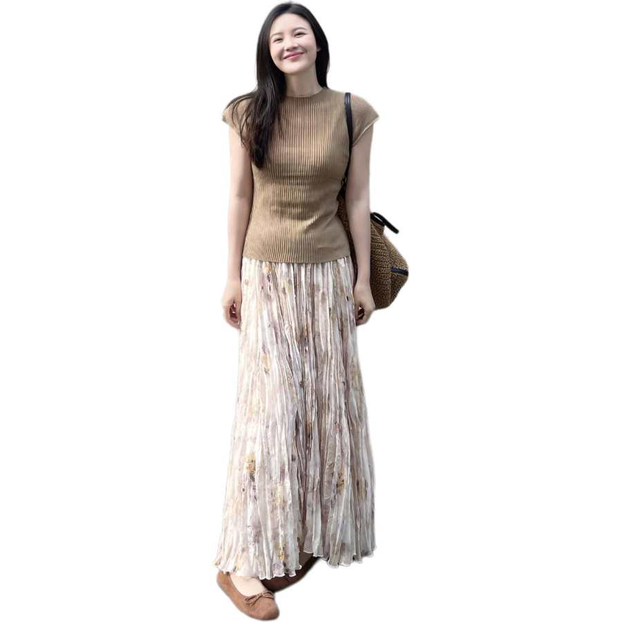 JBBCN Two Piece Skirt Sets Women's Crew Neck Moderate Long