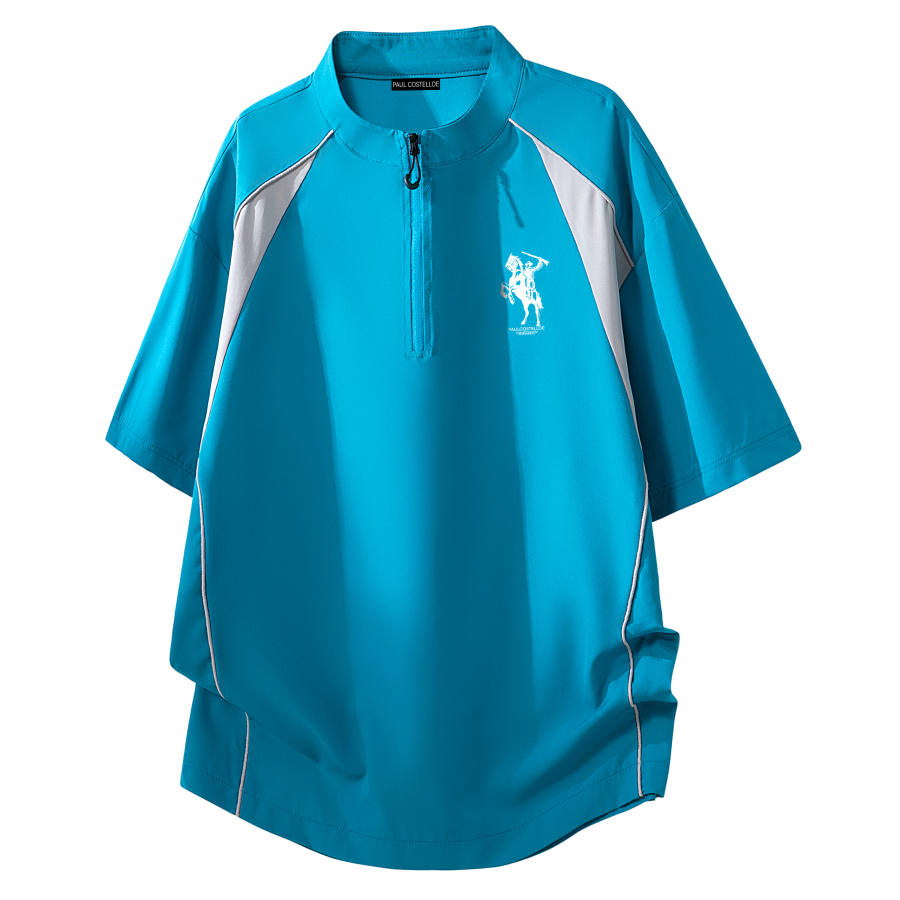 PAUL COSTELLOE T Shirts Unisex Stand Collar Thin Straight Fit