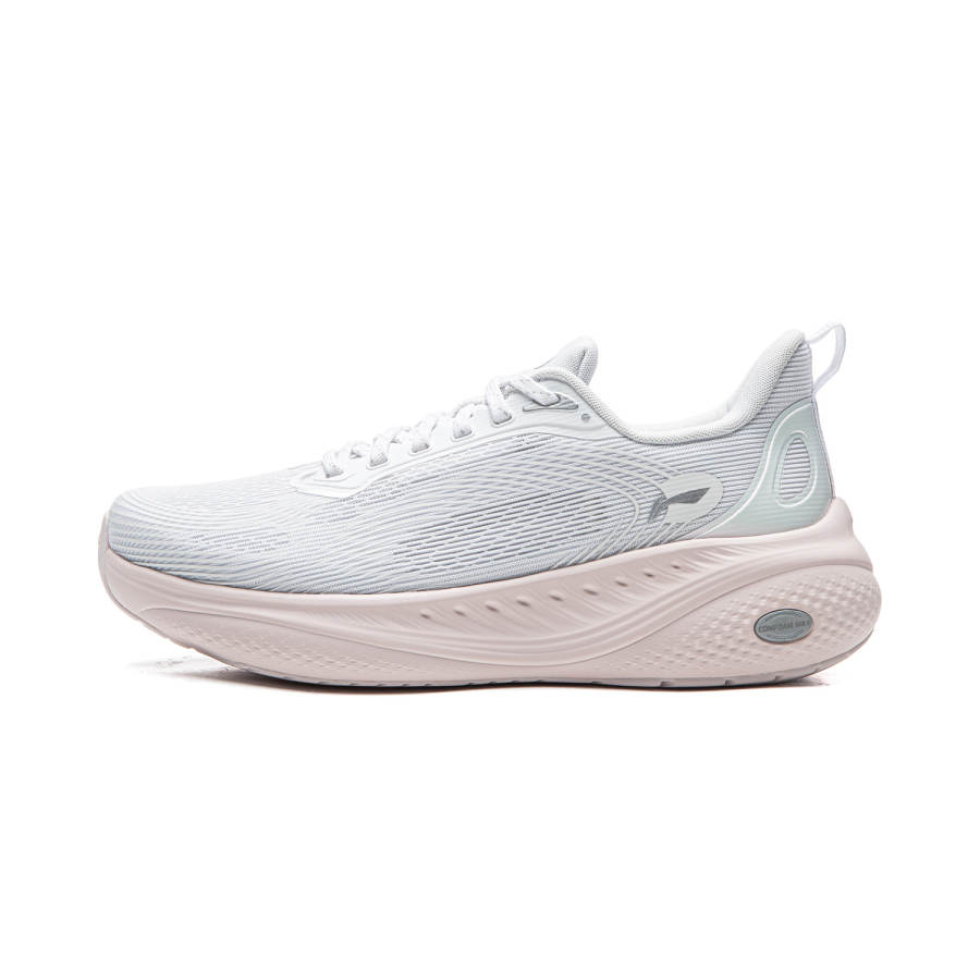 Li-Ning Li Ning SOFT COOL 3 Cushioning Slip Resistant Abrasion Resistant Breathable Low top Casual Shoes Women's Standard White