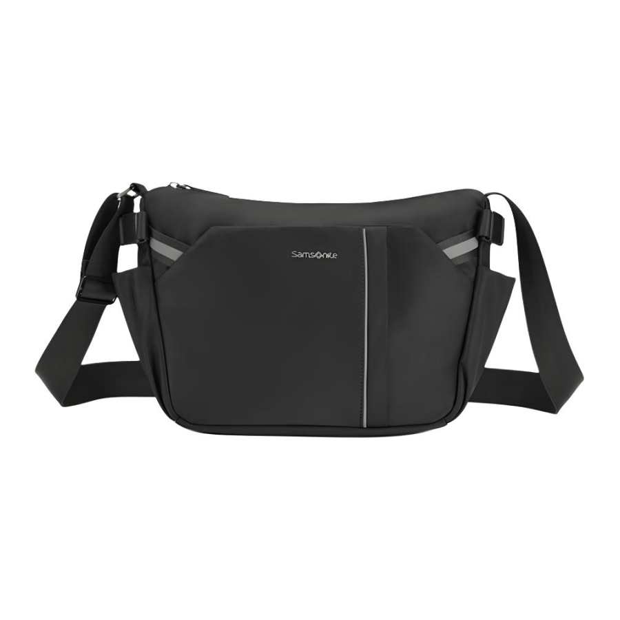 Samsonite SAMSONITE Fabric Shoulder Bag, Crossbody Bag Small Unisex Black