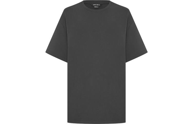 URBAN REVIVO T Shirts Women's Jet Black Crew Neck Thickened Other