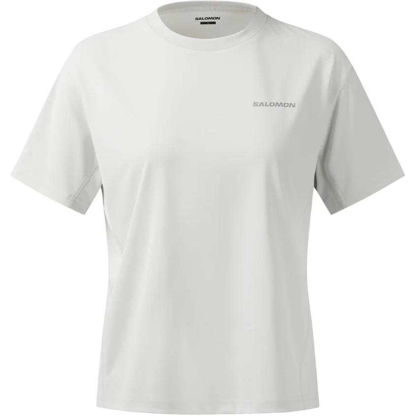 SALOMON T Shirts Women's Light Gray Crew Neck