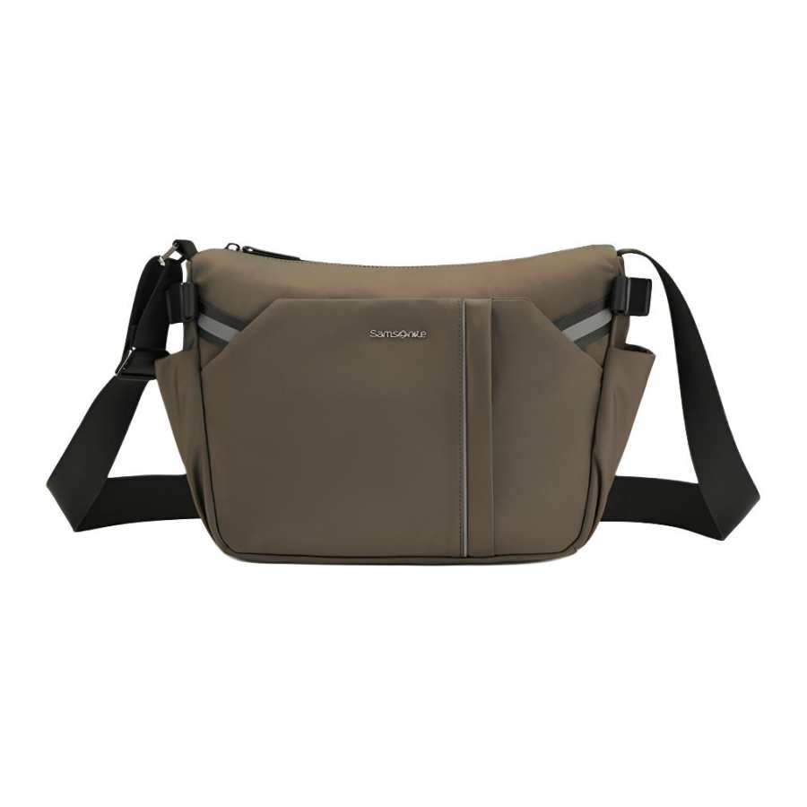 SAMSONITE Fabric Shoulder Bag, Crossbody Bag Small Unisex Dazzling Color Green