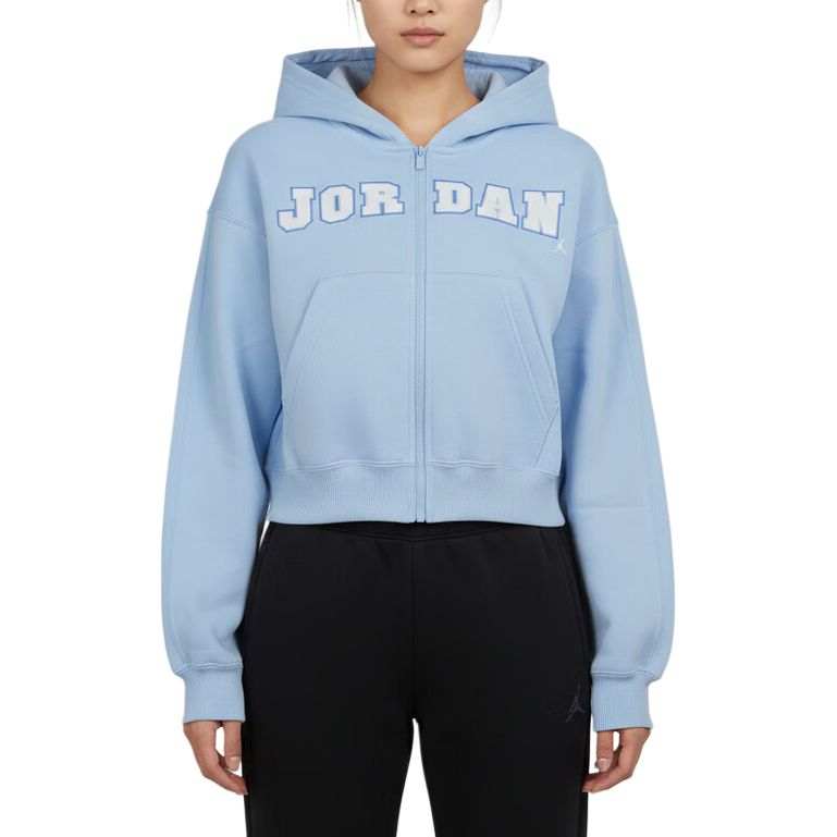 Jordan Jordan Air Sweatshirts Women's Blue Hooded Moderate
