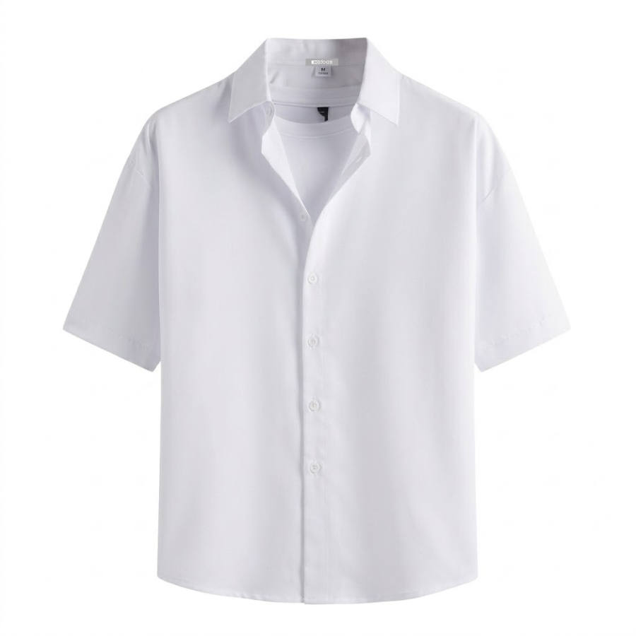 Hodo Shirts Unisex Lapel Thin Shirt