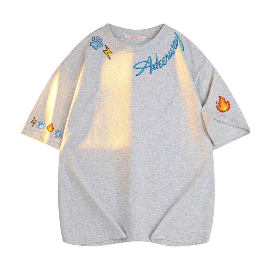 DEERWAY T Shirts Unisex Crew Neck Moderate Straight Fit