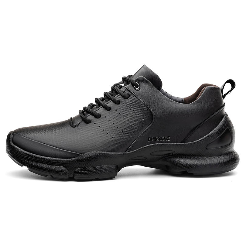 PAIBLOKS Top Grain Cow Leather Men's Casual Shoes Men's