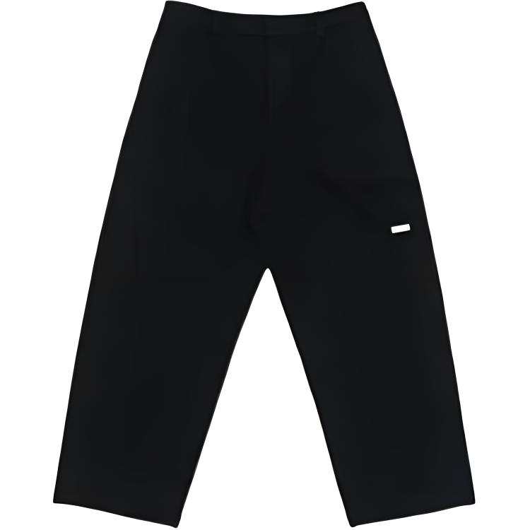 ANTA Casual Pants Unisex Black Moderate Straight Fit Pants