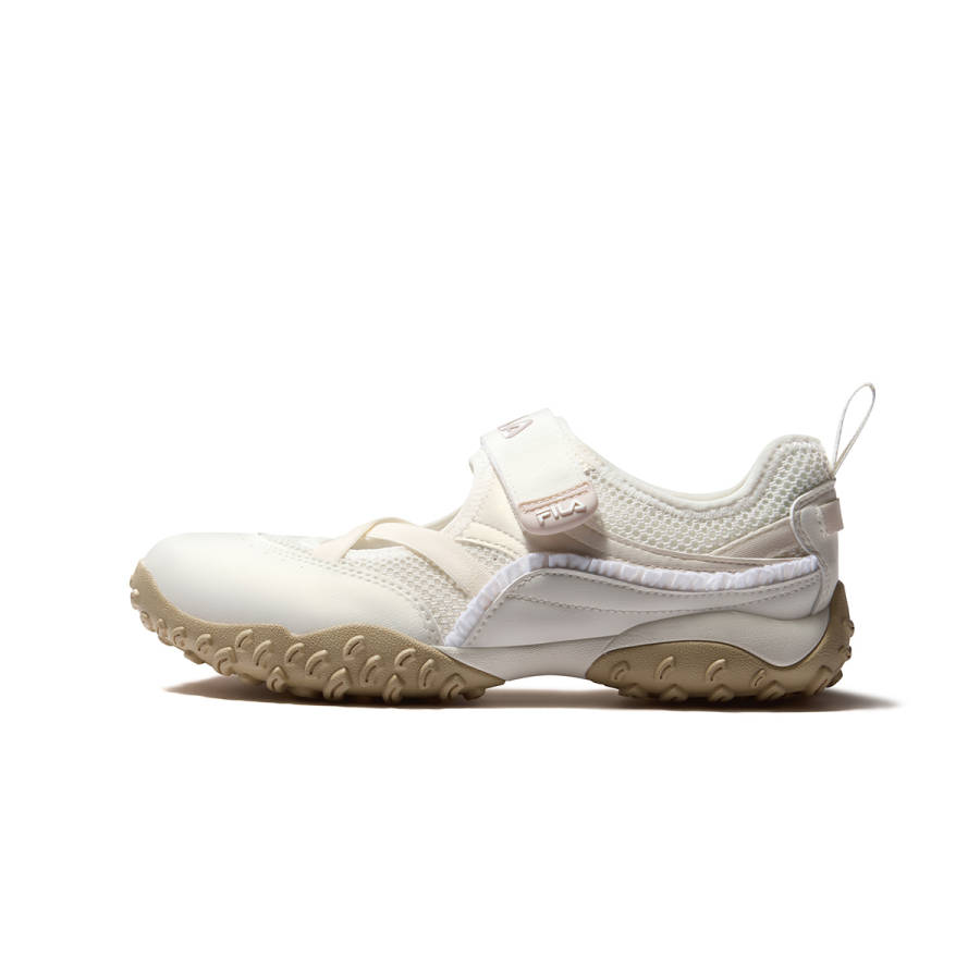 FILA KIDS SEASON FSW Synthetic Leather, Textile Sandal Milk White/Pearl White Kids'