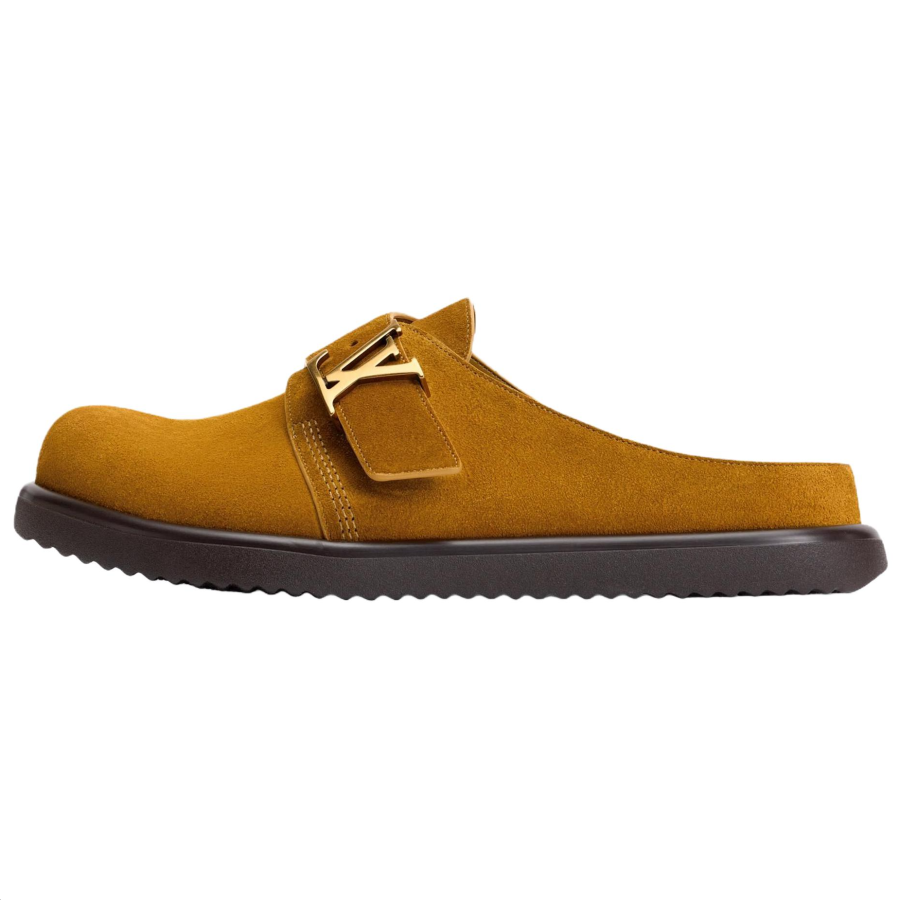 LOUIS VUITTON Easy Closed Toe Slippers Men's Brown