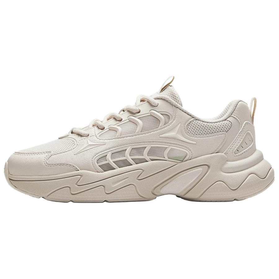 Anta Pulse Breathable Height Increasing Low top Casual Shoes Women's Mud Gray