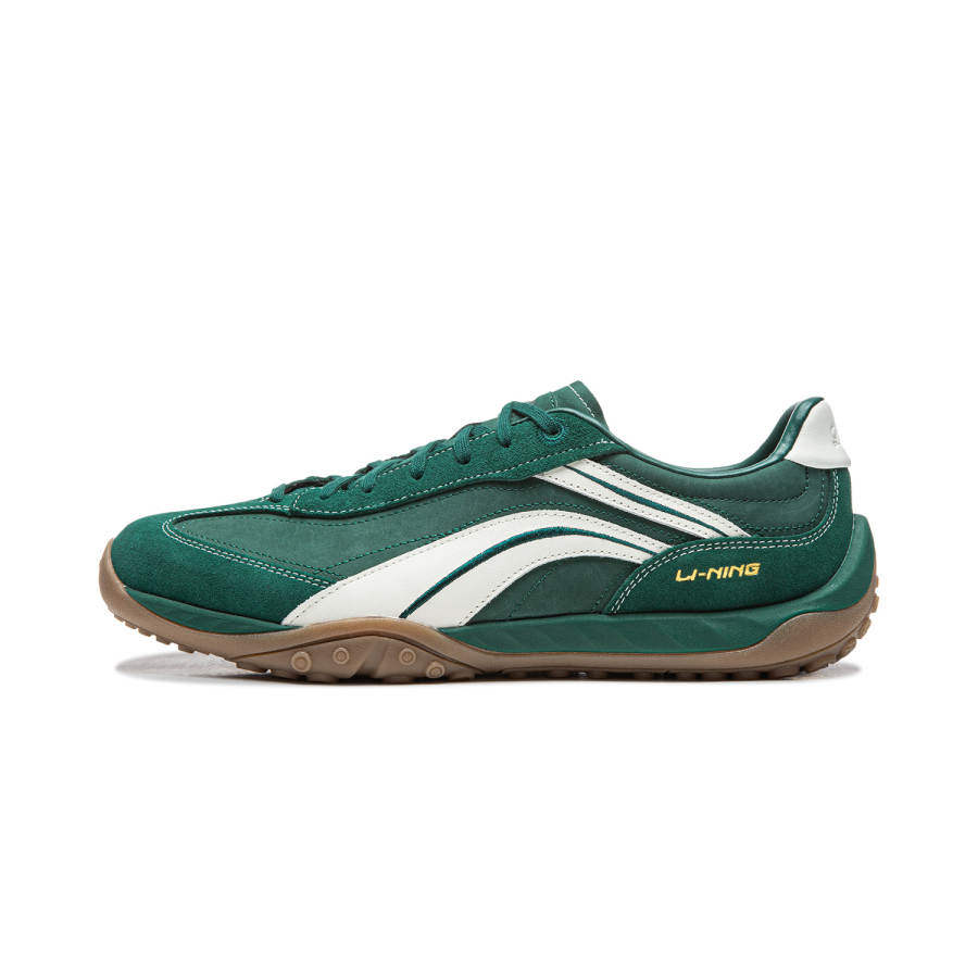 Li-Ning Li Ning Film Stream Cushioning Abrasion Resistant Balance Lightweight Low top Casual Shoes Unisex Green