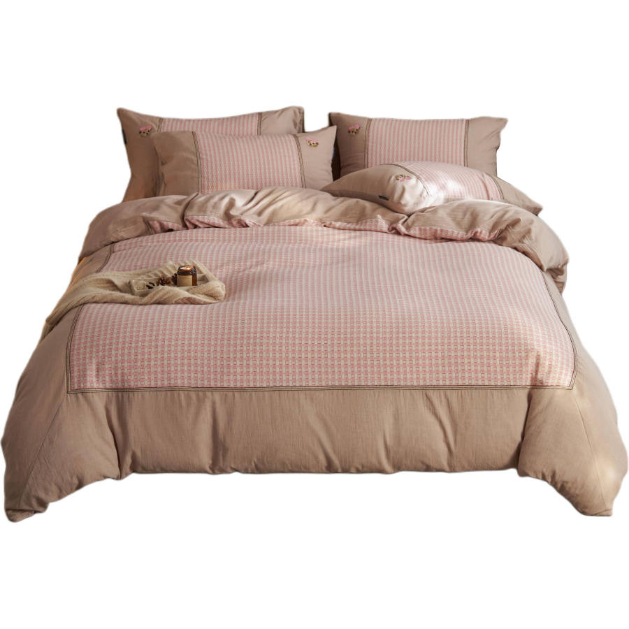 Teenie Weenie Bear Effortless Style Xinjiang Long Staple Cotton Home Use Bedding Four Piece Set