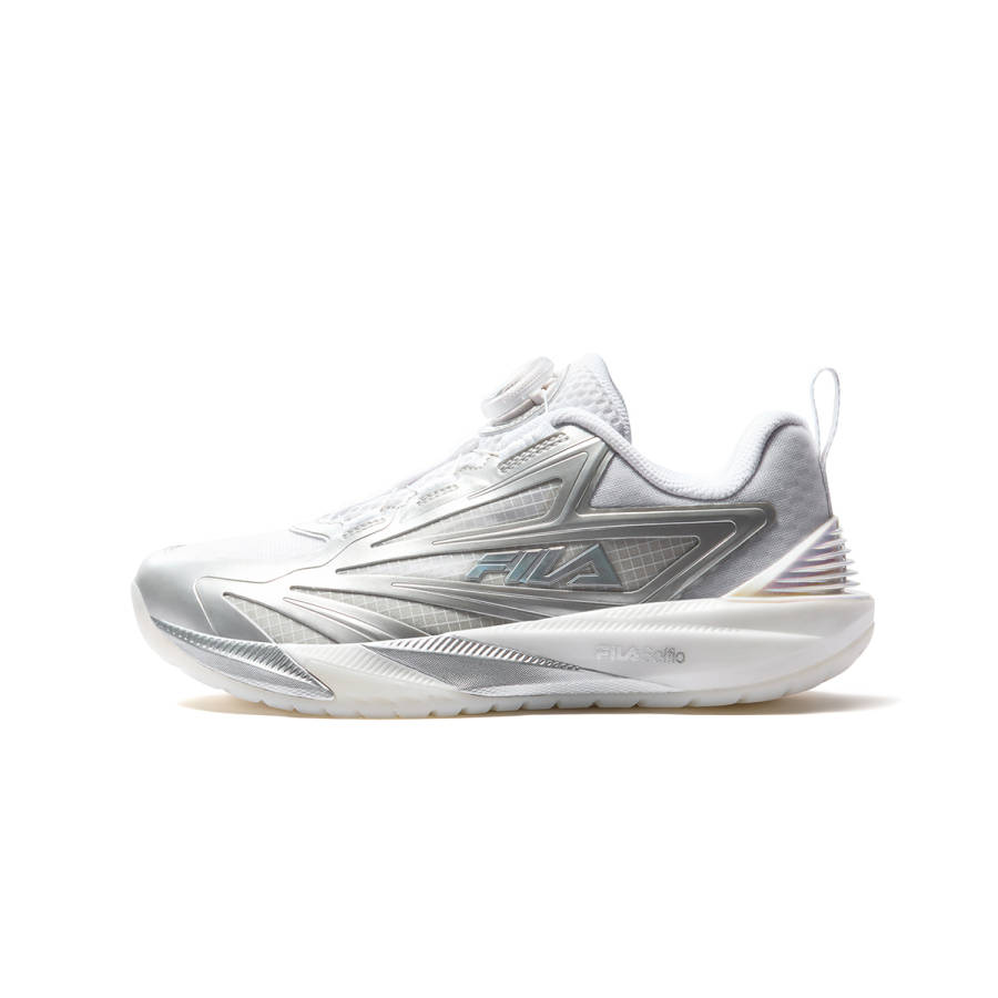 FILA KIDS PERFORMANCE FPF Textile, Synthetic Leather Basketball Shoes FILA White/Space Silver Kids'