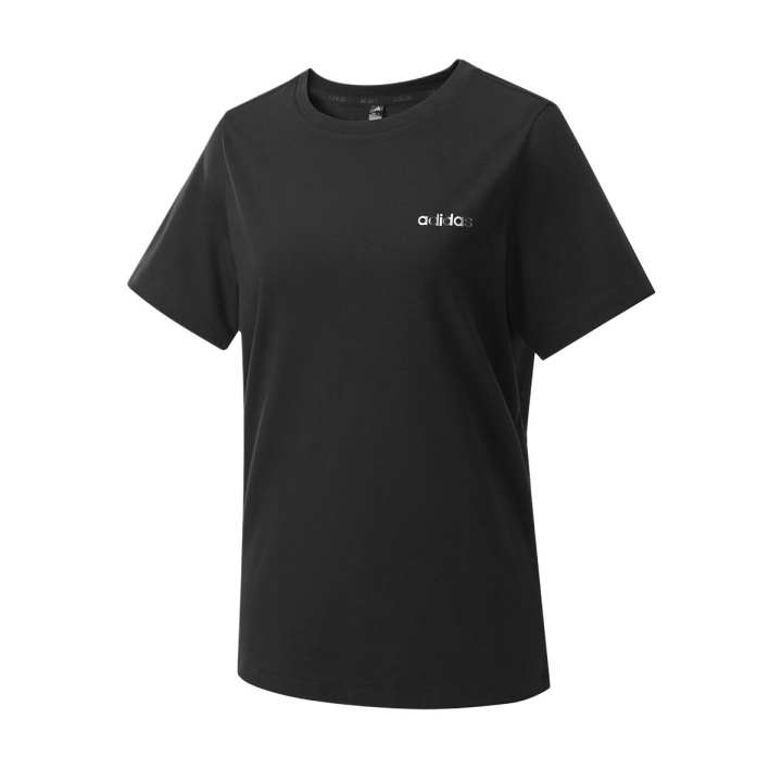 Adidas Adidas T Shirts Women's Black Crew Neck Moderate