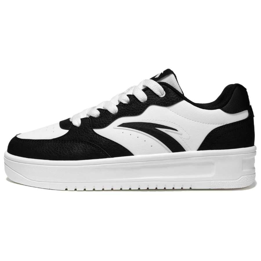 Anta Lightweight, Breathable, And Abrasion Resistant Low top Skateboard Shoes Men's White Black