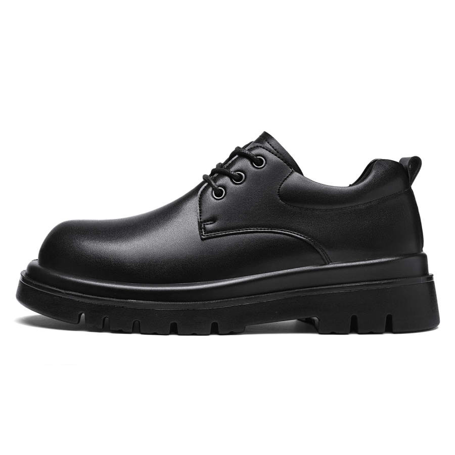 WARRIOR Dress Shoes Men's Low Top Black