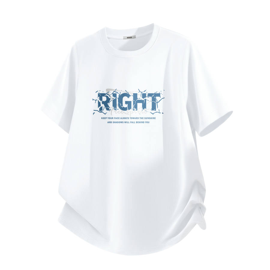 MINISO T Shirts Unisex Crew Neck Moderate Straight Fit