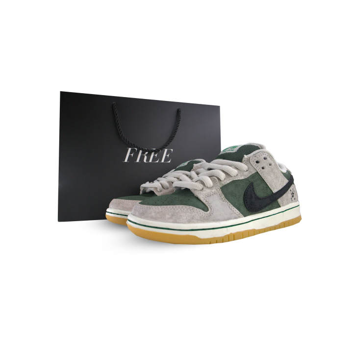Nike Nike Dunk SB Mist Pine Milk Green Suede Abrasion Resistant Low top Skateboard Shoes Unisex
