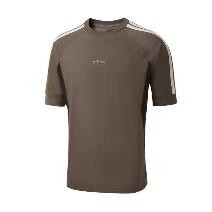 Adidas Adidas T Shirts Men's Brown Crew Neck Thin