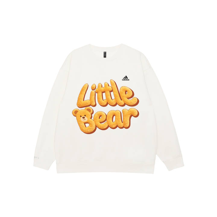 Adidas Adidas LABEL Sweatshirts Unisex White Crew Neck Moderate Regular