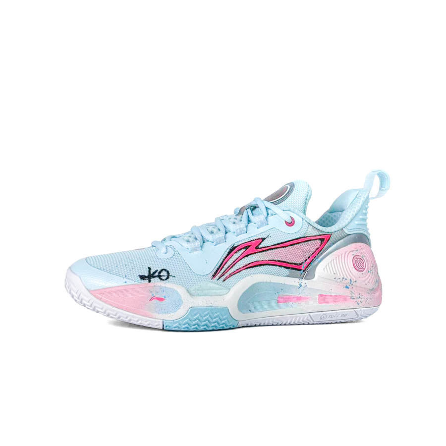 Li-Ning Li Ning Speed 9 Low top Basketball Shoes Men's Blue Pink